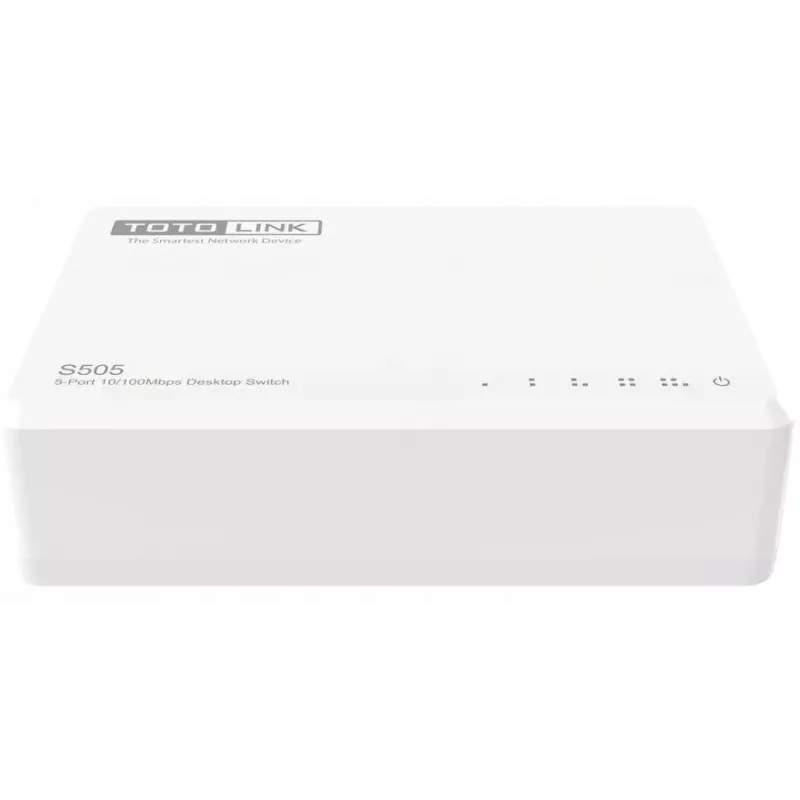 Nevaldomas jungiklis TOTOLINK S505-V5 5 prievadai Fast Ethernet 10/100 Baltas