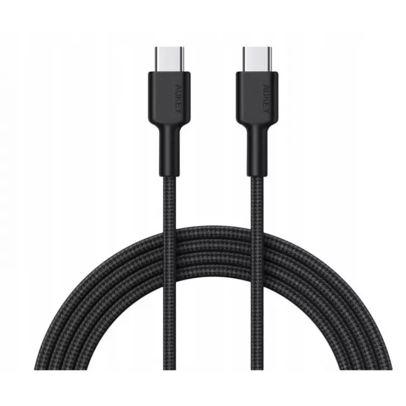 Aukey CB-CD45 USB-C į USB-C kabelis, Quick Charge, 0,9 m, juodas