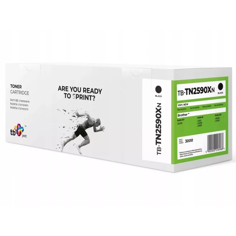 Dažų kasetė Brother TN2590XL TB-TN-2590XN juoda 100% nauja