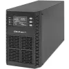 Qoltec nepertraukiamo maitinimo šaltinis (UPS) | 1kVA | 1000W | galios koeficientas 1.0 | LCD | EPO | USB | Online