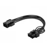 Savio AK-49 6 kontaktų į 8 kontaktų PCI-Express maitinimo laidas 0,18 m juodas