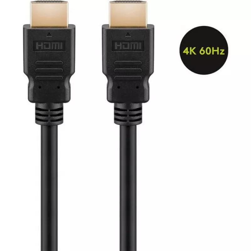 Goobay 60627 Aukštos spartos HDMI laidas su Ethernet, 4K/60Hz, juodas | 15 m