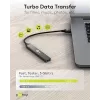 Goobay USB Hub 74456 4 prievadų USB-A 5000 Mbit/s šviesiai pilkas