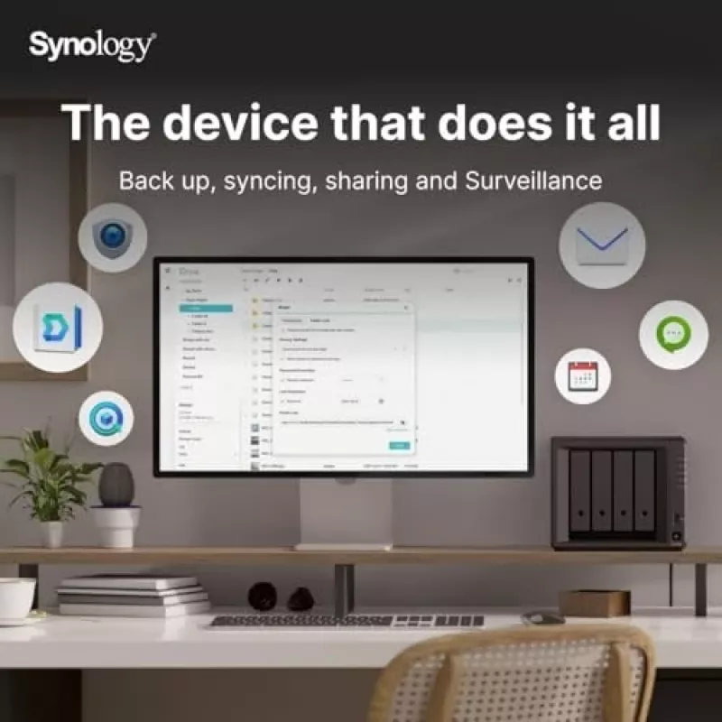 Synology DiskStation DS925+ NAS/saugojimo serveris Ryzen Embedded V1500B 4 GB DDR4 0 TB Juoda