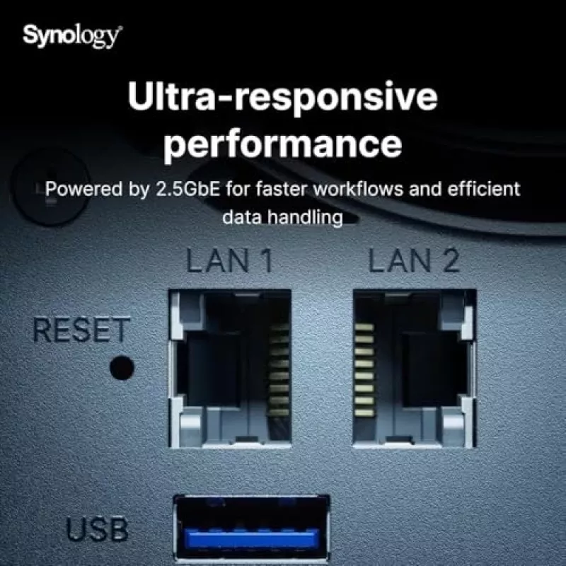 Synology DiskStation DS925+ NAS/saugojimo serveris Ryzen Embedded V1500B 4 GB DDR4 0 TB Juoda
