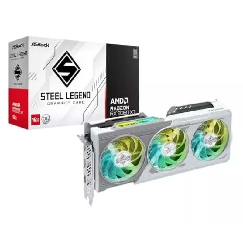 Vaizdo plokštė ASRock AMD Radeon RX 9060 XT Steel Legend 16GB OC