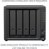 NAS saugojimo serveris SYNOLOGY DS425+ — 4 lizdai, Intel Celeron J4125 2.0–2.7 GHz, 2 GB DDR4, 0 TB, 2.5GbE, 2 M.2 lizdai
