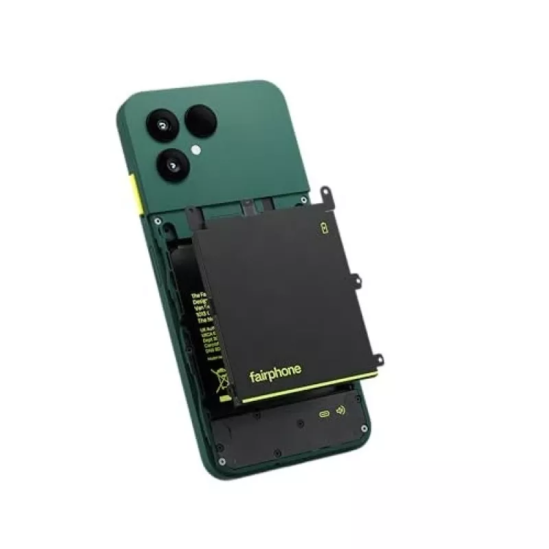 Fairphone The (Gen 6) 16 cm (6,31 inch) Dual SIM Android 15 5G USB Type-C 8 GB 256 GB 4415 mAh Žalia