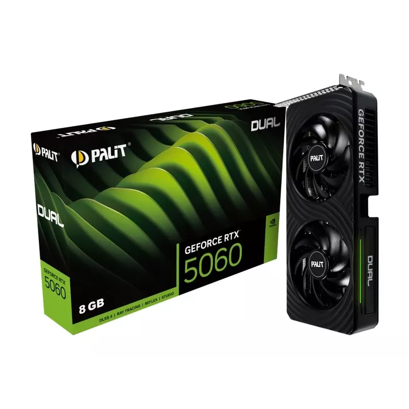 Vaizdo plokštė Palit GeForce RTX 5060 Dual 8 GB GDDR7