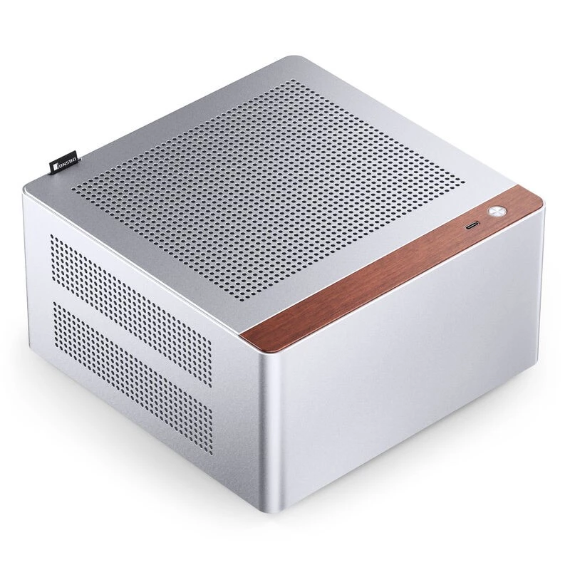 Kompiuterio korpusas Jonsbo NV10 Mini ITX – sidabrinis