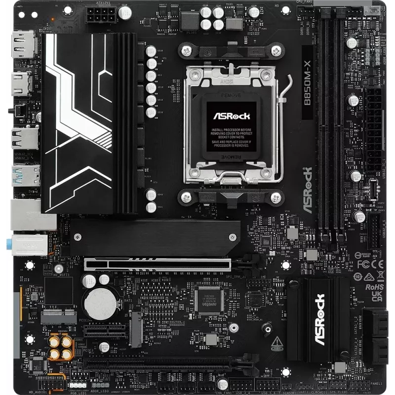 ASRock B850M-X R2.0 AM5 Micro-ATX pagrindinė plokštė