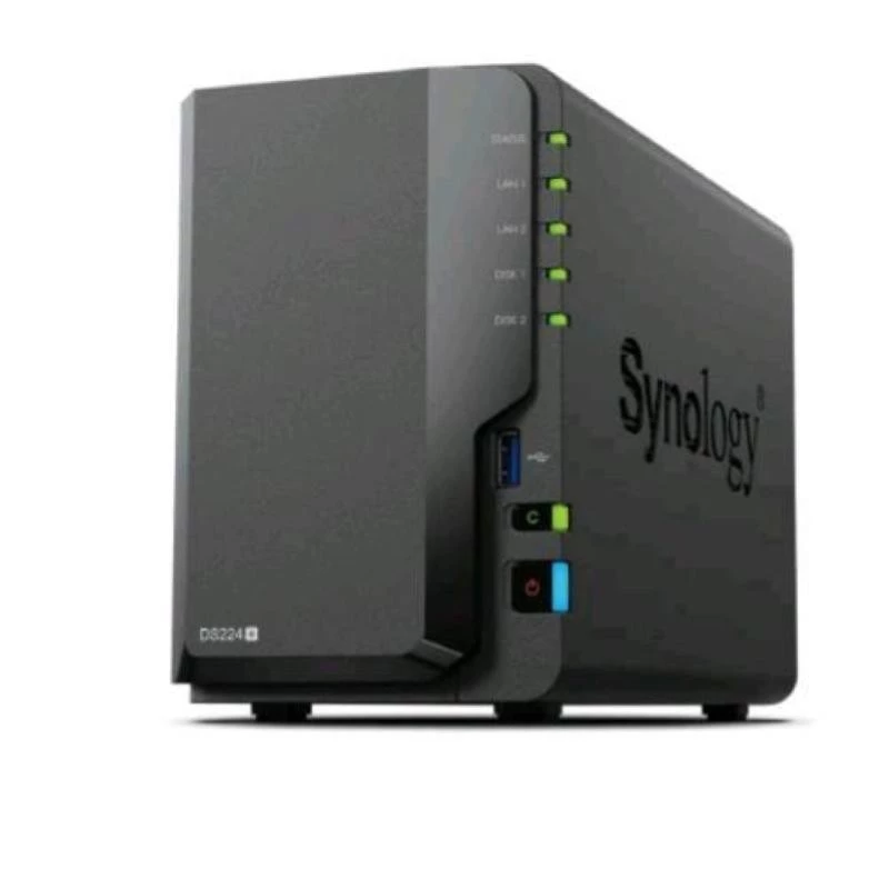 Synology DS225+ 2 Bay NAS stalinis kompiuteris Intel® Celeron® J4125 2 GB DDR4 Synology DSM juodas