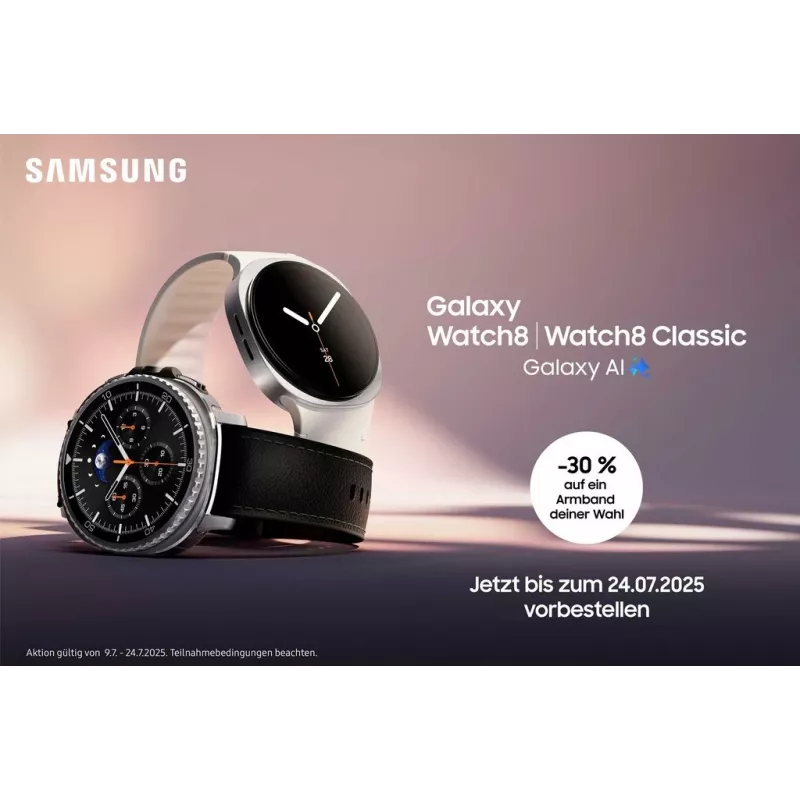 Samsung Galaxy Watch 8 3.81 cm (1,5 colio) AMOLED 44 mm Skaitmeninis 480 x 480 pikselių Liečiamas ekranas Grafitas Wi-Fi GPS (palydovinis)