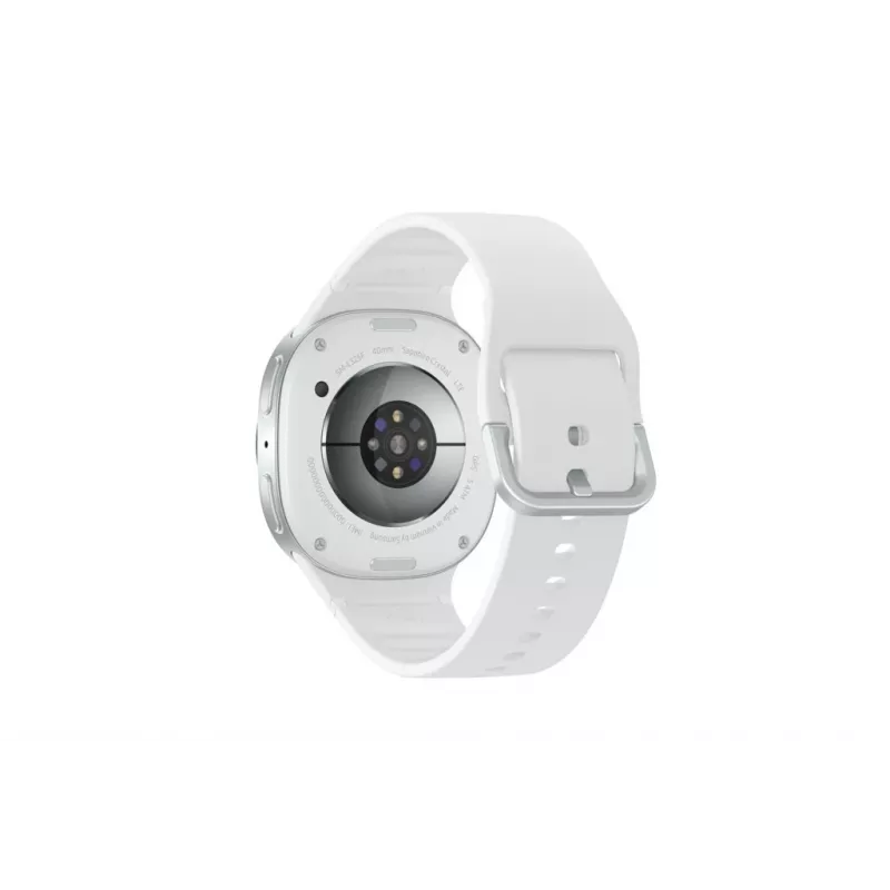 Samsung Galaxy Watch 8 3,3 cm (1,3 colio) AMOLED 40 mm Skaitmeninis 438 x 438 pikselių Liečiamas ekranas 4G Sidabrinė Wi-Fi GPS (palydovas)