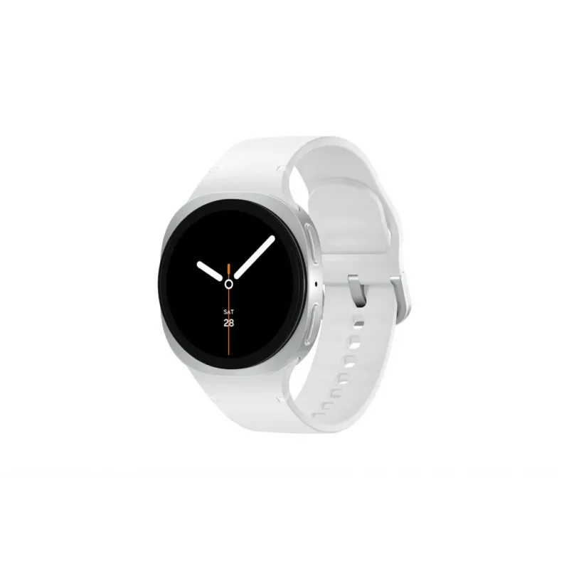 Samsung Galaxy Watch 8 3,3 cm (1,3 colio) AMOLED 40 mm Skaitmeninis 438 x 438 pikselių Liečiamas ekranas 4G Sidabrinė Wi-Fi GPS (palydovas)