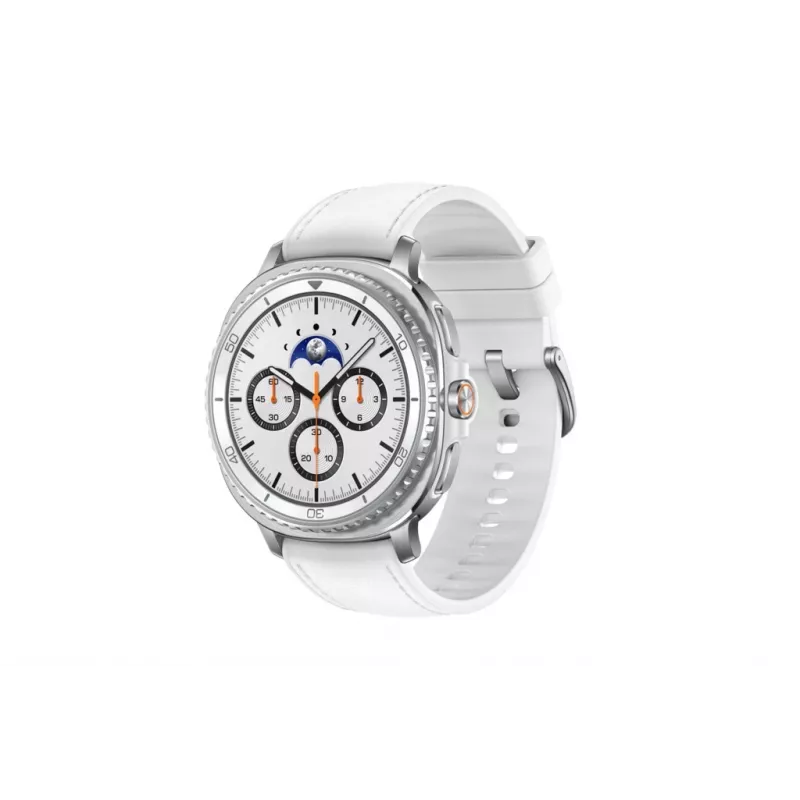 Išmanusis laikrodis Samsung Galaxy Watch 8 Classic 46 mm sidabrinis — 3,3 cm AMOLED, 4G, 64 GB, 445 mAh