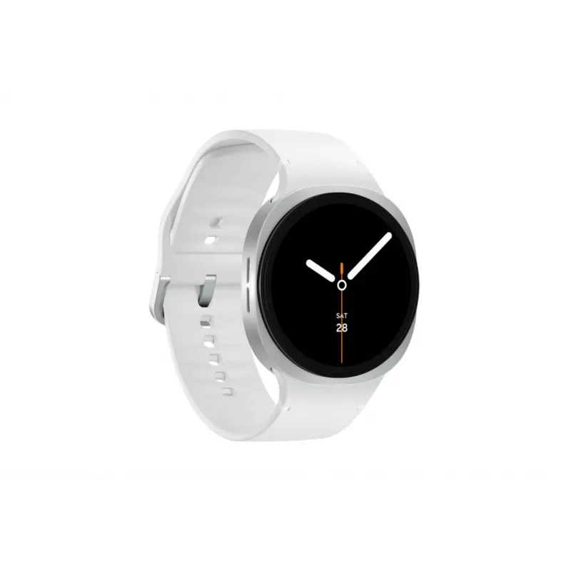 Išmanusis laikrodis Samsung Galaxy Watch 8 44 mm sidabrinis, 1,5 colio AMOLED 480x480, 5 ATM, GPS, 32 GB, 435 mAh