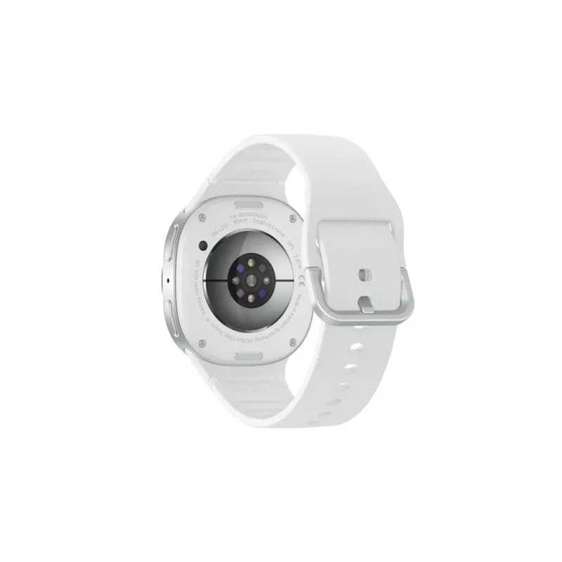 Samsung Galaxy Watch 8 3,3 cm (1,3 colio) AMOLED 40 mm Skaitmeninis 438 x 438 pikselių Liečiamas ekranas Sidabrinis „Wi-Fi“ GPS (palydovas)