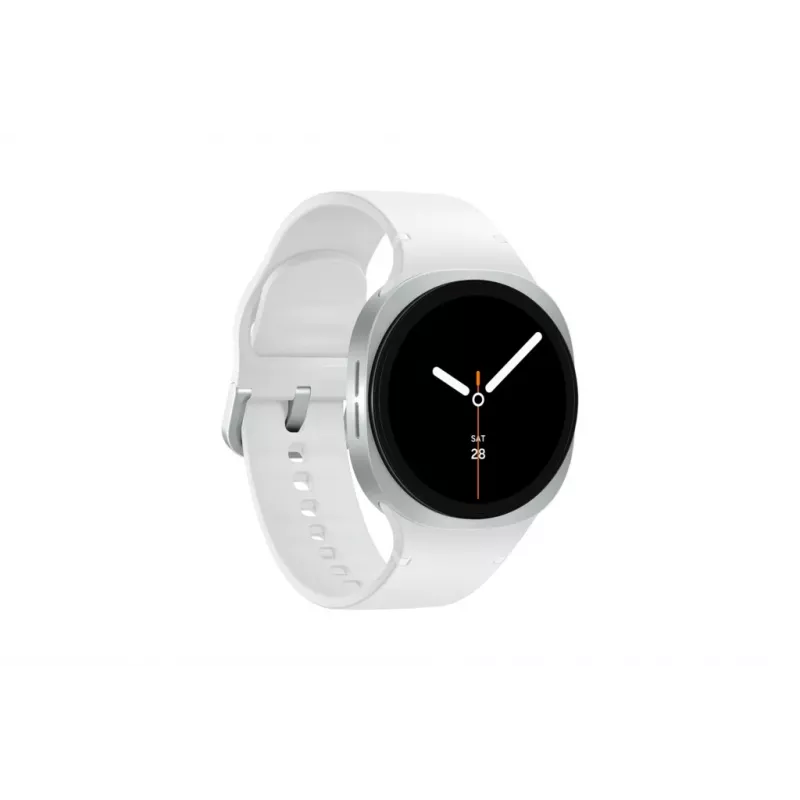 Samsung Galaxy Watch 8 3,3 cm (1,3 colio) AMOLED 40 mm Skaitmeninis 438 x 438 pikselių Liečiamas ekranas Sidabrinis „Wi-Fi“ GPS (palydovas)