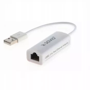 Savio CL-24 - USB 2.0 tinklo adapteris - 10/100 Ethernet 1 prievadas