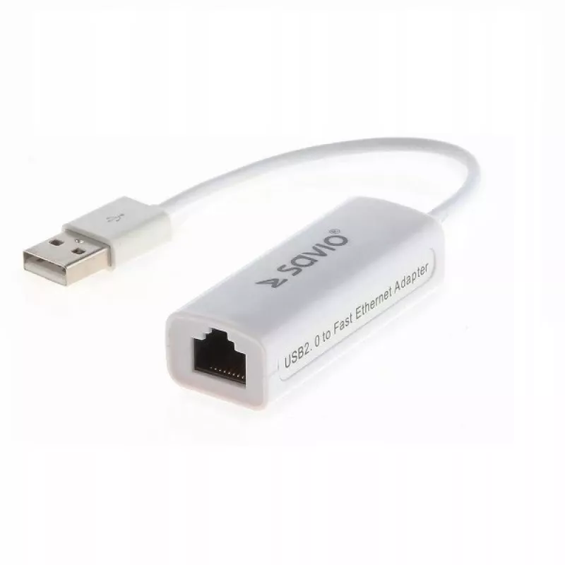 Savio CL-24 - USB 2.0 tinklo adapteris - 10/100 Ethernet 1 prievadas
