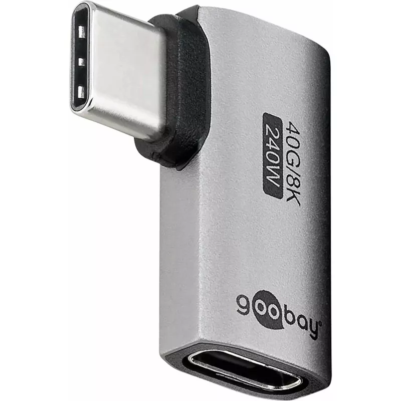 Goobay USB-C adapter horizontalus 90° USB4 - Kištukas > Lizdas (74441)
