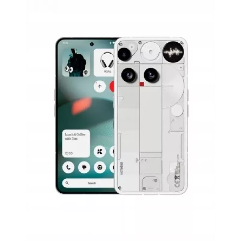 Nothing Phone (3) Baltas - 5G išmanusis telefonas - Dual-SIM - RAM 12 GB / Vidinė atmintis 256 GB - OLED ekranas - 6,67 colio