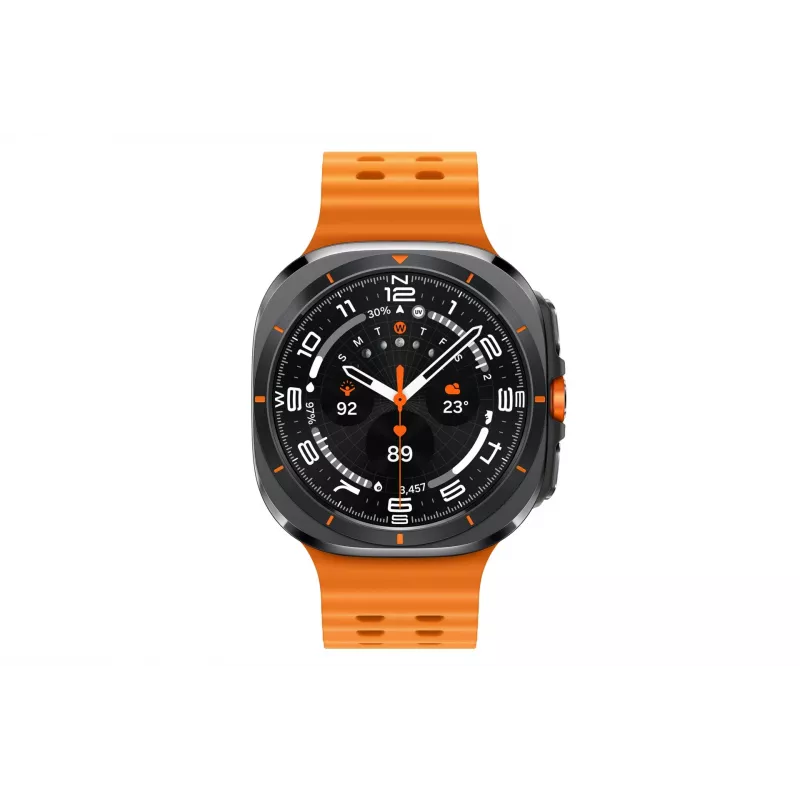 Samsung Galaxy Watch Ultra 3,81 cm (1,5 colio) AMOLED 47 mm Skaitmeninis 480 x 480 pikselių Liečiamas ekranas 4G Pilka, Titanas Wi-Fi GPS (palydovas)