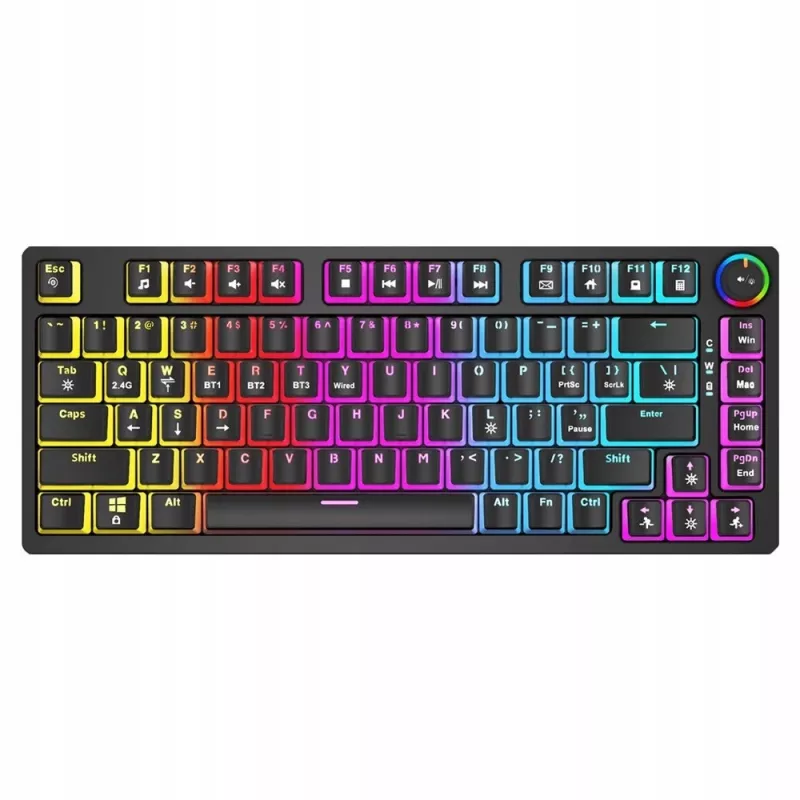 Belaidė mechaninė klaviatūra Savio SAVGK-PHENIX YELLOW PUDDING, geltona, USB