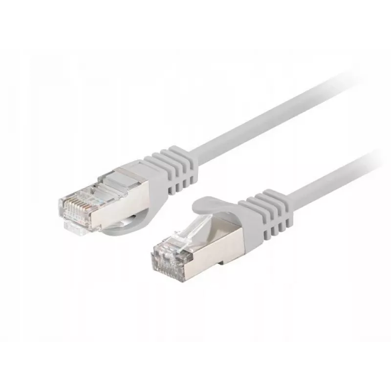 Patchcord CAT.6 FTP 1m pilkas Fluke išbandytas Lanberg 10-VNT