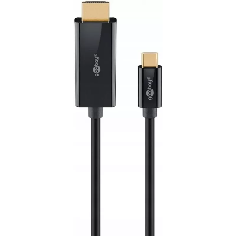 Goobay USB-C į HDMI laidas 4K 60 Hz 1 m juodas 75696