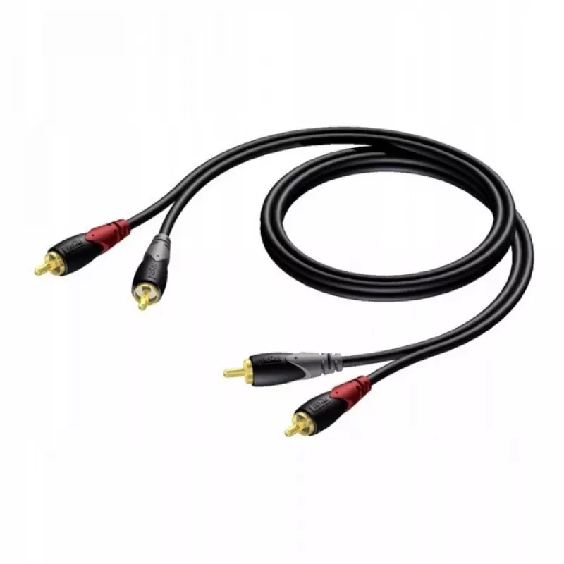 Audio kabelis RCA/Cinch Procab KPCL078 2x kištukas, 0,5 m