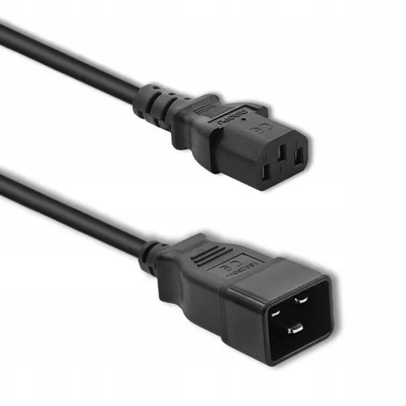 Maitinimo laidas Qoltec 53991 Juodas 1,2 m C20 C13 jungtis