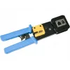 Alantec NI040 crimpimo replės RJ-45, RJ-12, RJ-11 jungtims, plieninė konstrukcija, juodos/mėlynos spalvos