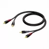Audio laidas Procab 1KPCL084 — 2x RCA kištukas į 2x RCA kištuką, 3 m