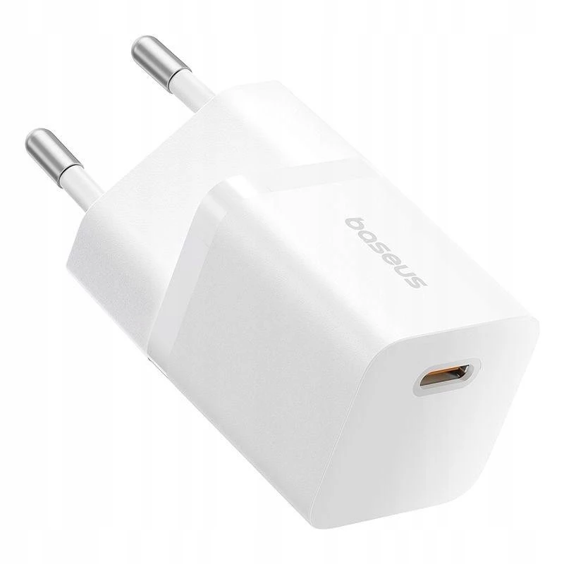 Baseus P10110909213-00 USB-C GaN5 mini 25W tinklo įkroviklis baltas