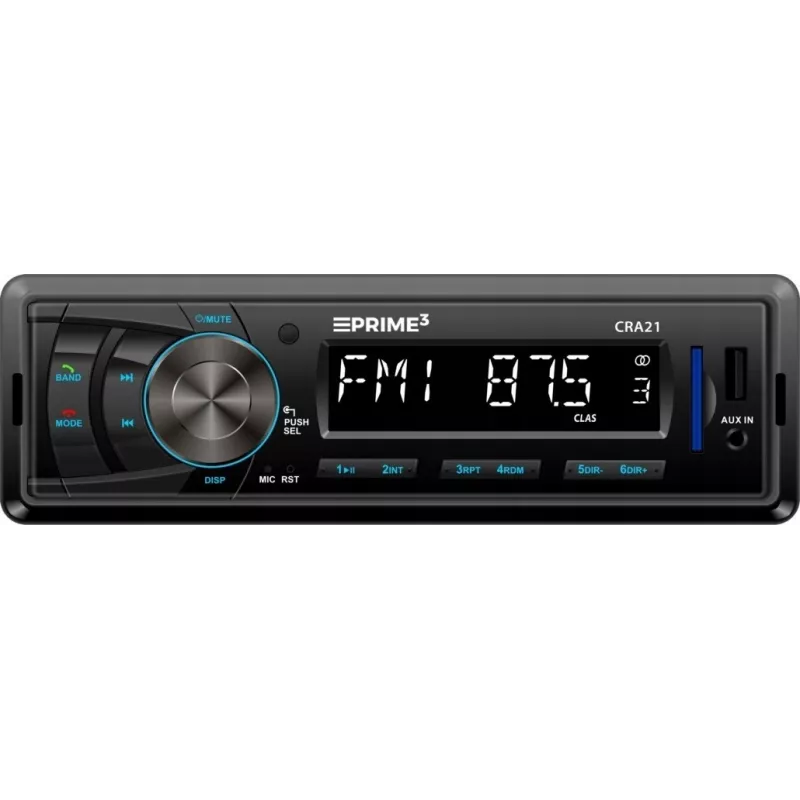 Automobilinis FM radijo imtuvas PRIME3 CRA21 BT su Bluetooth ryšiu