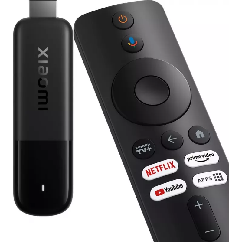 Xiaomi Smart TV Stick 4K (2nd Gen) – 4K@60fps, 6 nm keturių branduolių Cortex‑A35, 8 GB, Bluetooth 5.2, Wi‑Fi, HDMI
