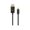 Goobay USB-C į DisplayPort laidas – paauksuotos jungtys, itin didelė raiška iki 4K @ 60Hz, suderinamas su Thunderbolt 3/4