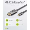 Goobay USB-C į DisplayPort laidas – paauksuotos jungtys, itin didelė raiška iki 4K @ 60Hz, suderinamas su Thunderbolt 3/4