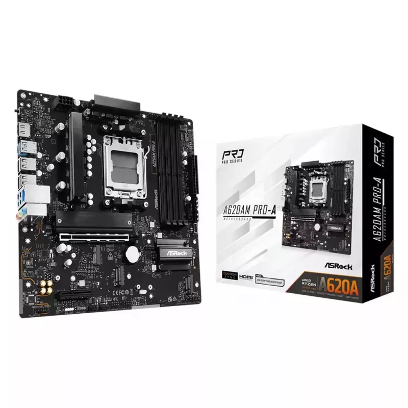 ASRock A620AM PRO-A AM5 Micro-ATX pagrindinė plokštė
