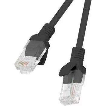 Patchcordas LANBERG PCU5-20CC-0150-BK RJ45 Cat.5e 1,5 m juodas 10 vnt.