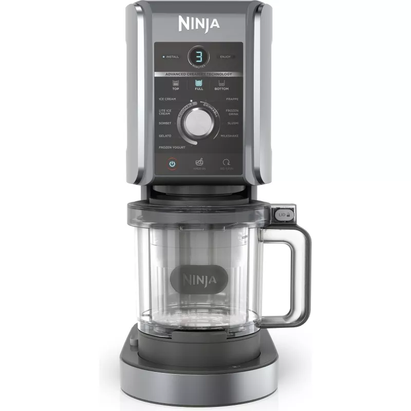Ninja Creami Deluxe NC502CH, Ledų ir ledų gaminimo aparatas, Juodas