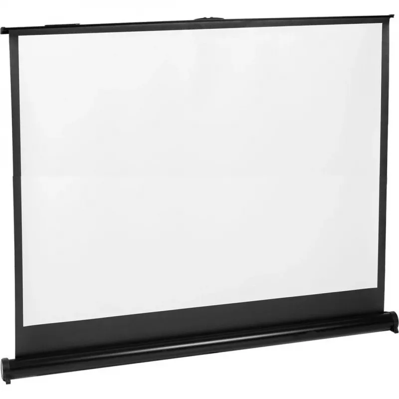Projekcinis ekranas MACLEAN MC-961 45 colių (4:3) laisvai pastatomas, baltas metalinis, matoma dalis 96×77 cm