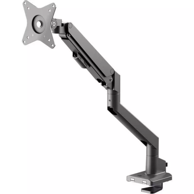 Goobay Single Monitor Gas Spring Mount, juodas (grindinis stovas, 31.89), monitoriaus stovas