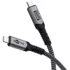 Goobay USB-C laidas su pintu apvalkalu, USB4, 240 W, 40 Gbit/s, Power Delivery, 1,5 m