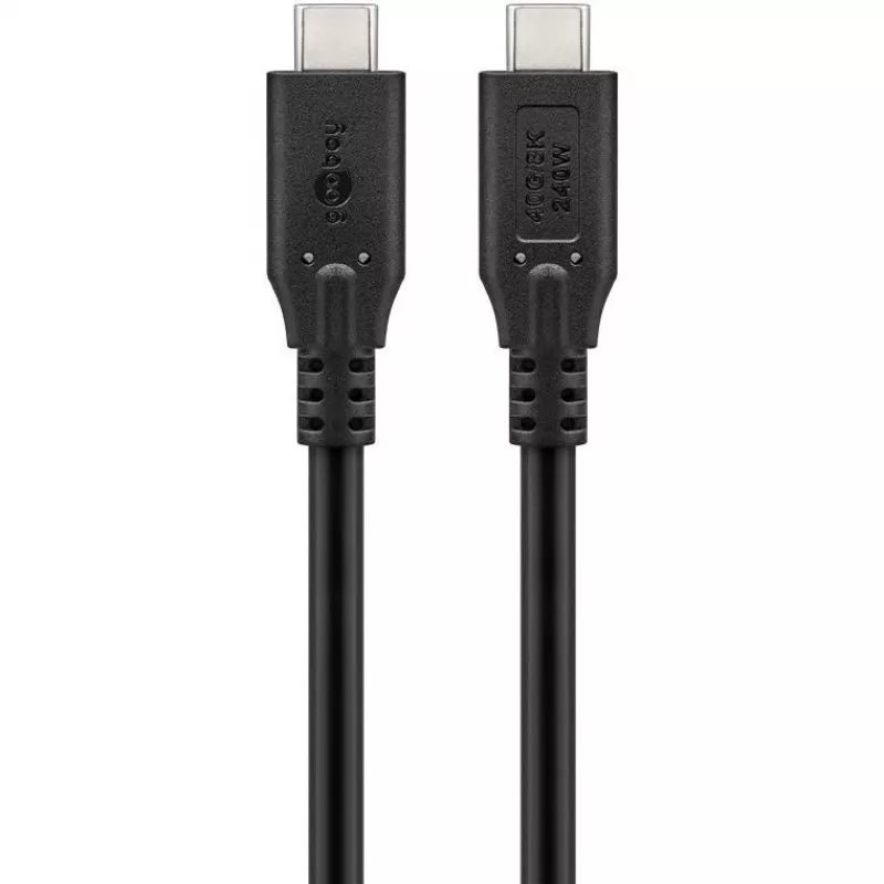 Goobay USB-C laidas, USB4, 240 W, 40 Gbit/s, Power Delivery, 0,5 m
