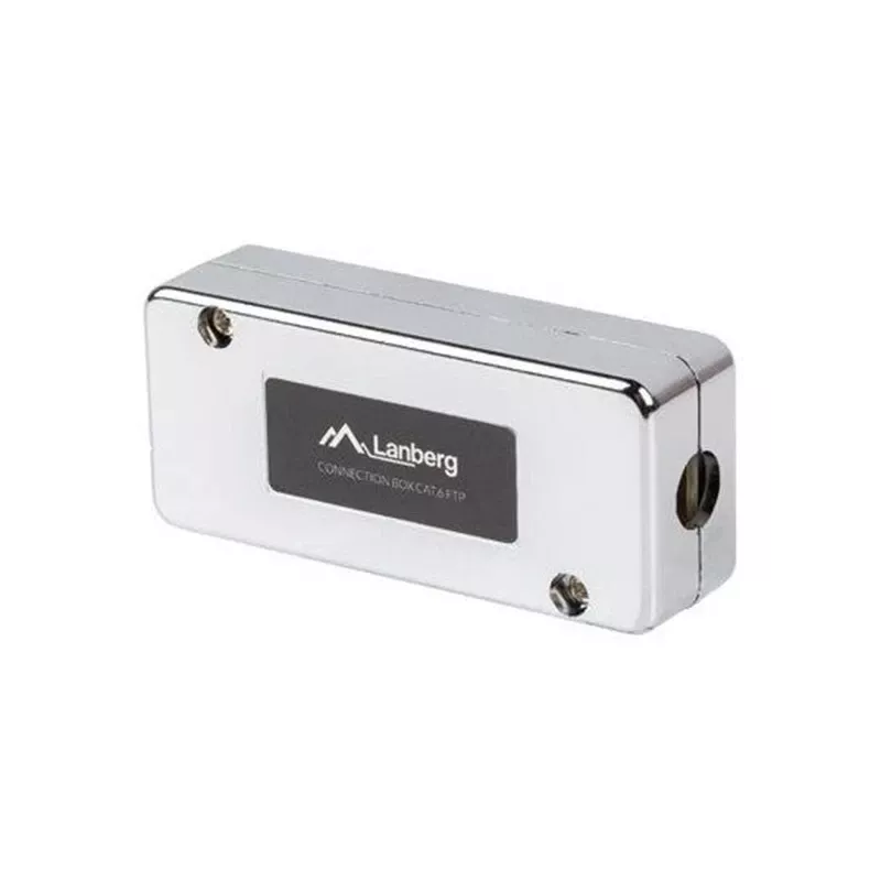 LANBERG PLC-6SL1-S jungiamoji dėžutė tinklui, Cat6 S/FTP (S-STP), sidabrinė, 82×35×23 mm