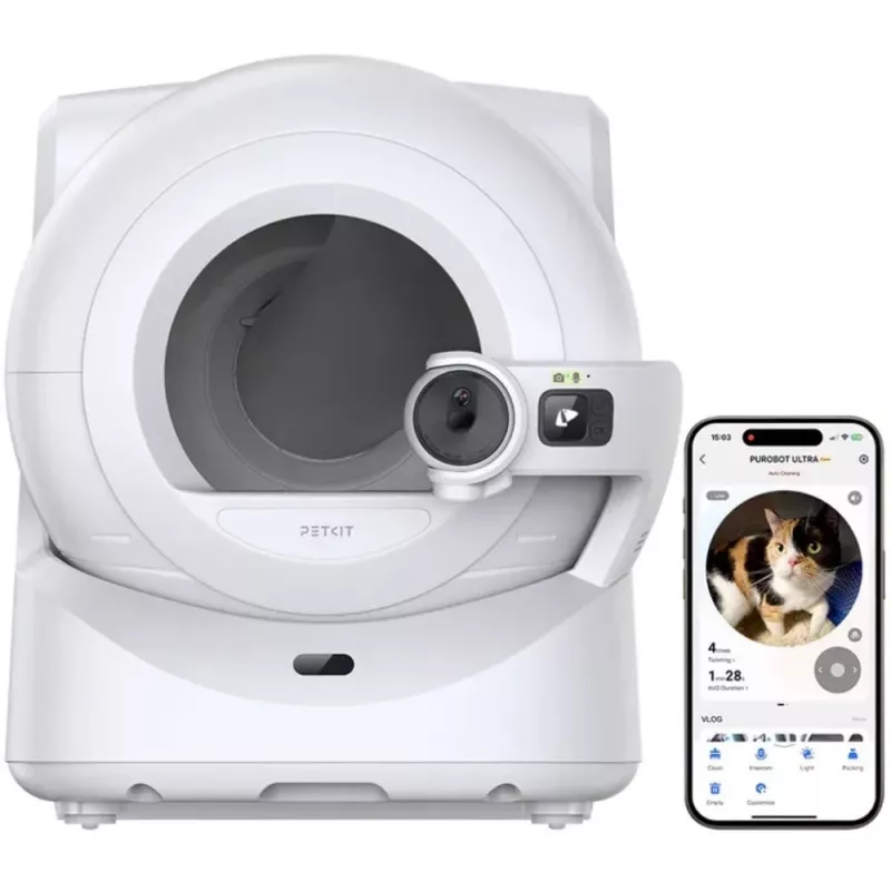 Petkit Purobot Ultra – protingas savaime išsivalantis katės tualetas