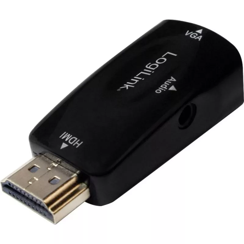 LogiLink CV0107 HDMI į VGA adapteris, juodas
